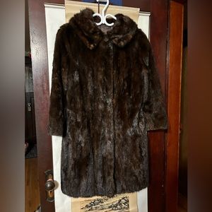 Vintage EMU fur coat, Sz small fit medium